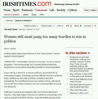 Women still must jump too many hurdles to win in politics