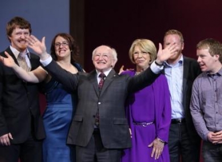 Congratulations to Michael D Higgins from mna na hEireann!