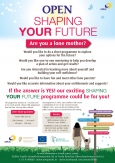 OPEN Free Training Programme for Lone Mothers - Shaping YOUR Future