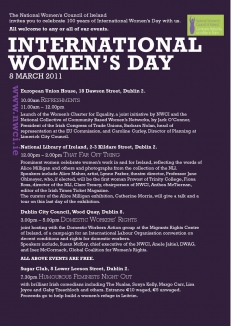 NWCI IWD Celebration events