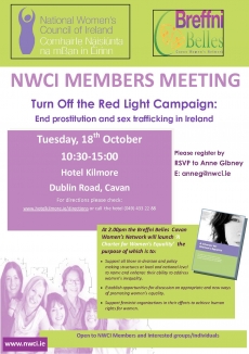 Reminder - NWCI Member’s Meeting 18th October