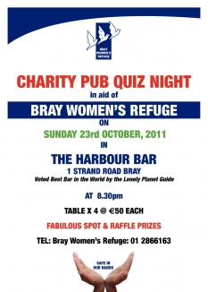 Charity Pub Quiz in support of the Bray Women’s Refuge