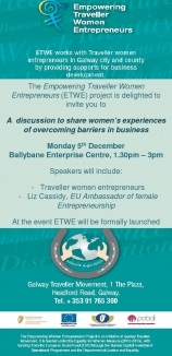 Empowering Traveller Women Entrepreneurs (ETWE) project is delighted to invite you to A discussion t