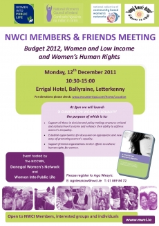 The Impact of Budget 2012 on Women of Donegal Women of the North West Respond