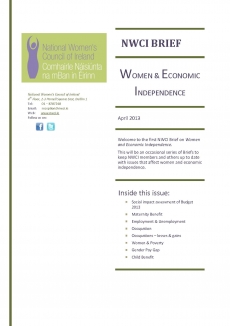 NWCI Policy Brief: Women and Economic Independence