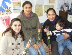 Ema Kerkoti, Afia Ashan and Elizabeth rocha enjoy International Women